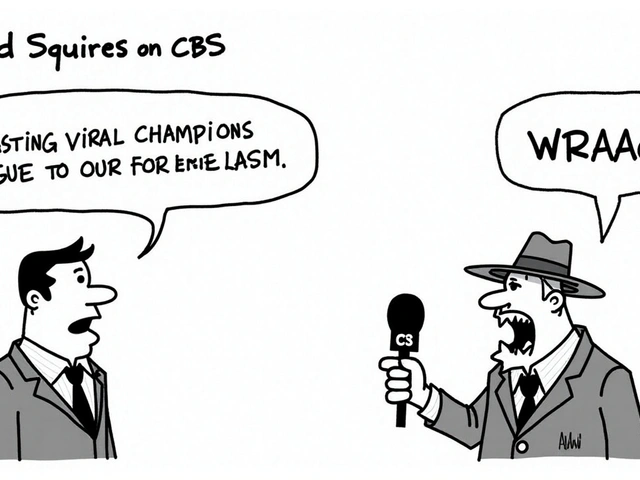 David Squires Illustrates the Viral Antics of CBS Champions League Coverage